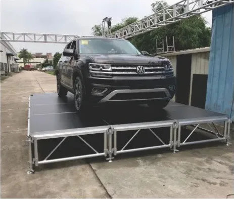 Aluminum Stage Used as Car Show Stage