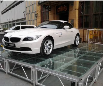 Glass Stage Car Display