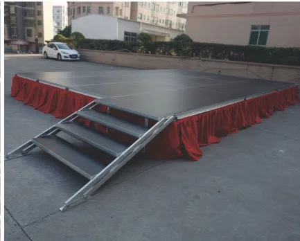 Skirted Stage with Stairs
