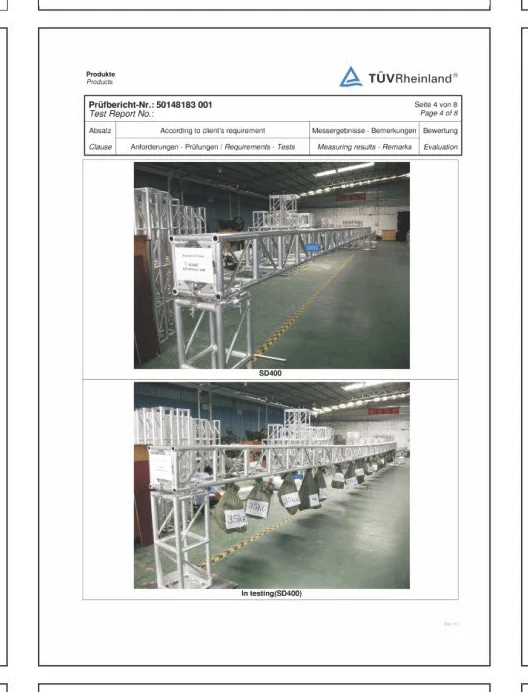 TUV Rheinland Test Photos - SD400 In Testing
