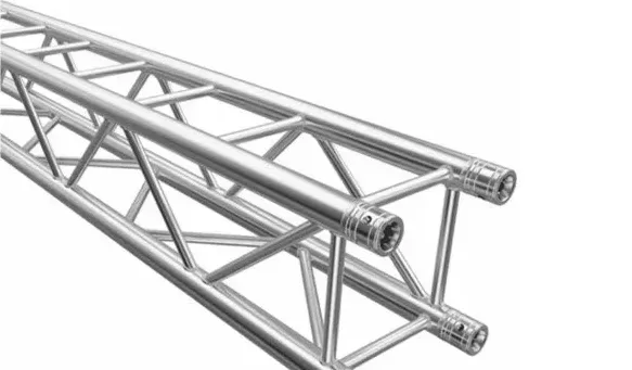 WRS-29 290x290 aluminum square truss segment with spigot connectors, angled studio shot