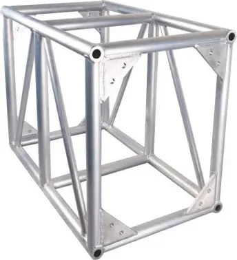 Tall aluminum bolt truss segment with 520x760mm rectangular cross section