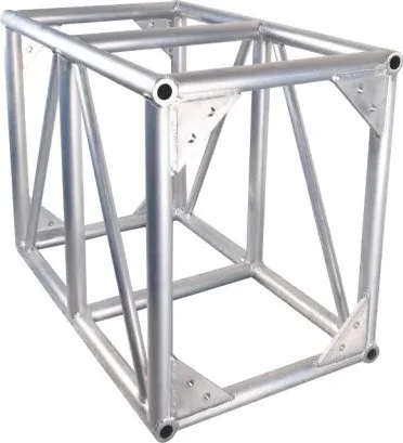 Large aluminum bolt truss segment with 600x760mm rectangular cross section