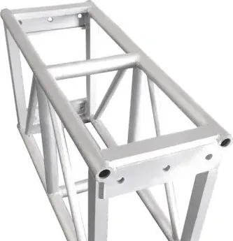 Aluminum bolt truss segment WRL-4060 with 400x600mm rectangular cross section and bolt plate ends