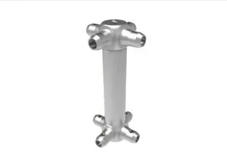 Aluminum 4-way corner cross connector post