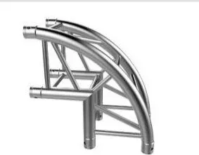 Curved aluminum truss 90-degree circle corner