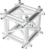 Aluminum truss 6-way box corner