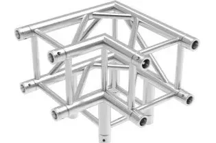 Aluminum square truss 3-way 90-degree corner