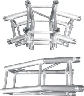 Spigot truss canopy roof connector sections