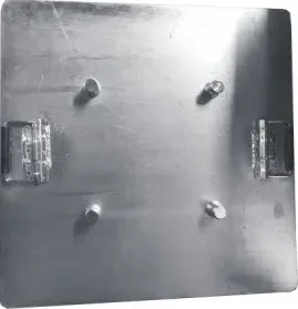 Single-layer steel plate base for spigot truss