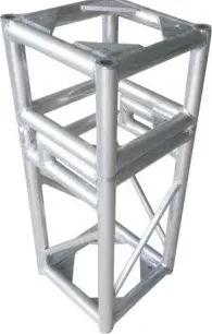Aluminum screw truss flip section, straight ladder-style segment