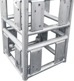 Aluminum multi-use square sleeve block, two stacked sections