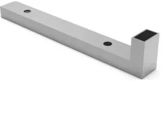 L-shaped square-tube kneecap connector arm