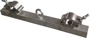 Steel hanging buckle beam with two clamps and eye bolt