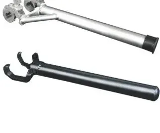 Eagle claw pipe brackets with clamp couplers
