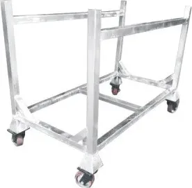 Steel layer truss transport frame cart on casters