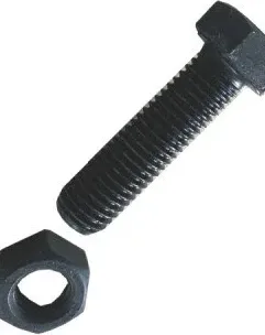 Grade 8.8 black hex bolt with nut