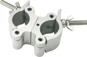 Aluminum swivel coupler clamp with wing nuts, model WRT-13